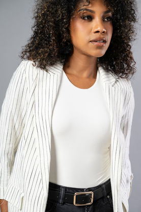 Imagen de Blazer En Lino De Rayas