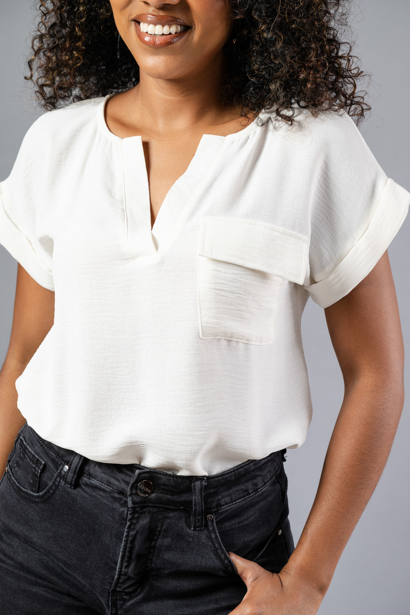 Imagen de Blusa Botones Decorativos Espalda    ( Exclusiva Pagina)