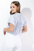 Imagen de Blusa Manga Corta, Cuello Botones Frente