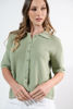 Imagen de Blusa Tejida Con Cuello Manga Corta