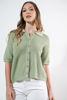 Imagen de Blusa Tejida Con Cuello Manga Corta