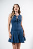 Imagen de Vestido Denim Sin Mangas lazos Frente