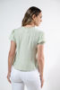 Imagen de Blusa Cuello V Bordado Frente Manga Corta