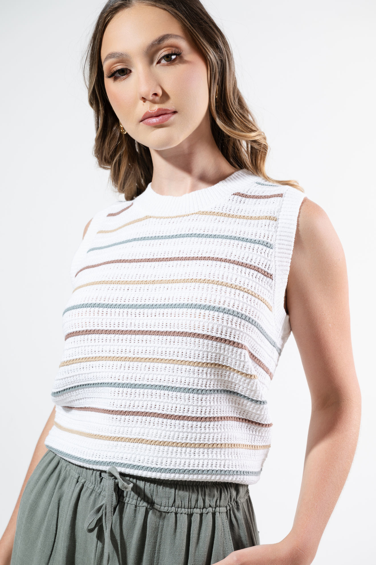 Imagen de Blusa En Rayas Sin Mangas