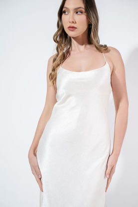 Imagen de Midi Dress En Satin Tirantes, Espalda Descubierta
