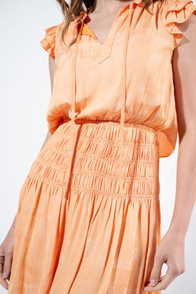 Imagen de Vestido Cuello V Vuelito Manga