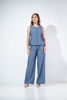 Imagen de Set Pantalon Y Saquito En Rayas Boton Forrado