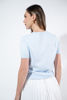 Imagen de Blusa Tejida Manga Corta Botones Frente