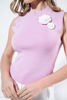 Imagen de Blusa Tejida Sin Mangas Detalle Flor