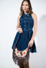 Imagen de Vestido Denim Cuello, Falda Campana