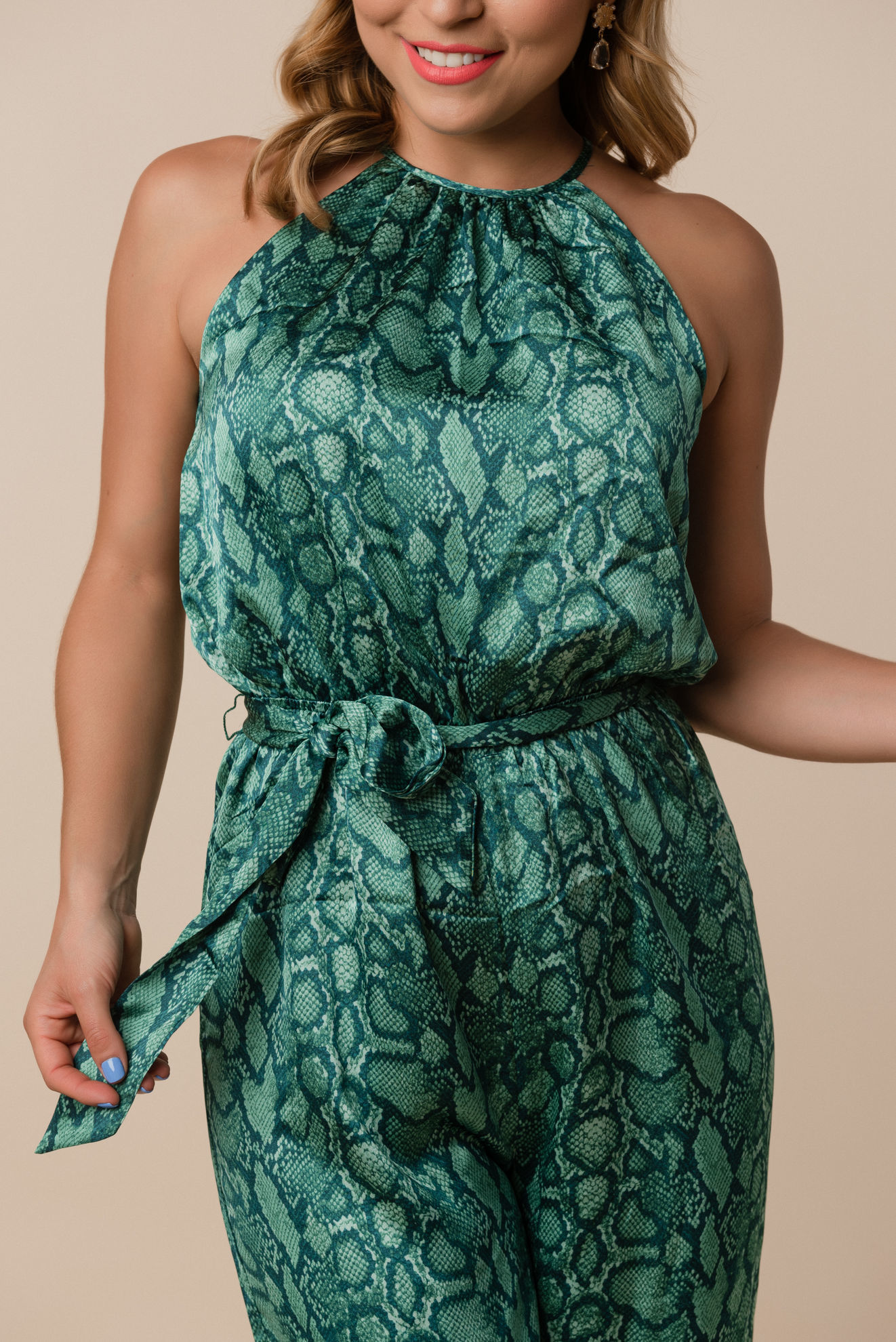 Imagen de Jumpsuit En Satin Animal Print  ( Exclusivo Pagina)