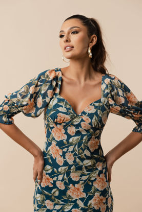 Imagen de Vestido En Chiffon Estampado, Espalda Descubierta   ( Exclusivo Pagina)
