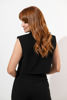 Imagen de Set Pantalon Crop Top Cuello Botones