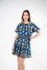 Imagen de Vestido Cuello Redondo Falda Corta Estampado