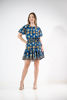 Imagen de Vestido Cuello Redondo Falda Corta Estampado