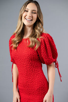 Imagen de Vestido Lapiz Cuello Redondo Manga Corta ( Exclusivo Pagina)