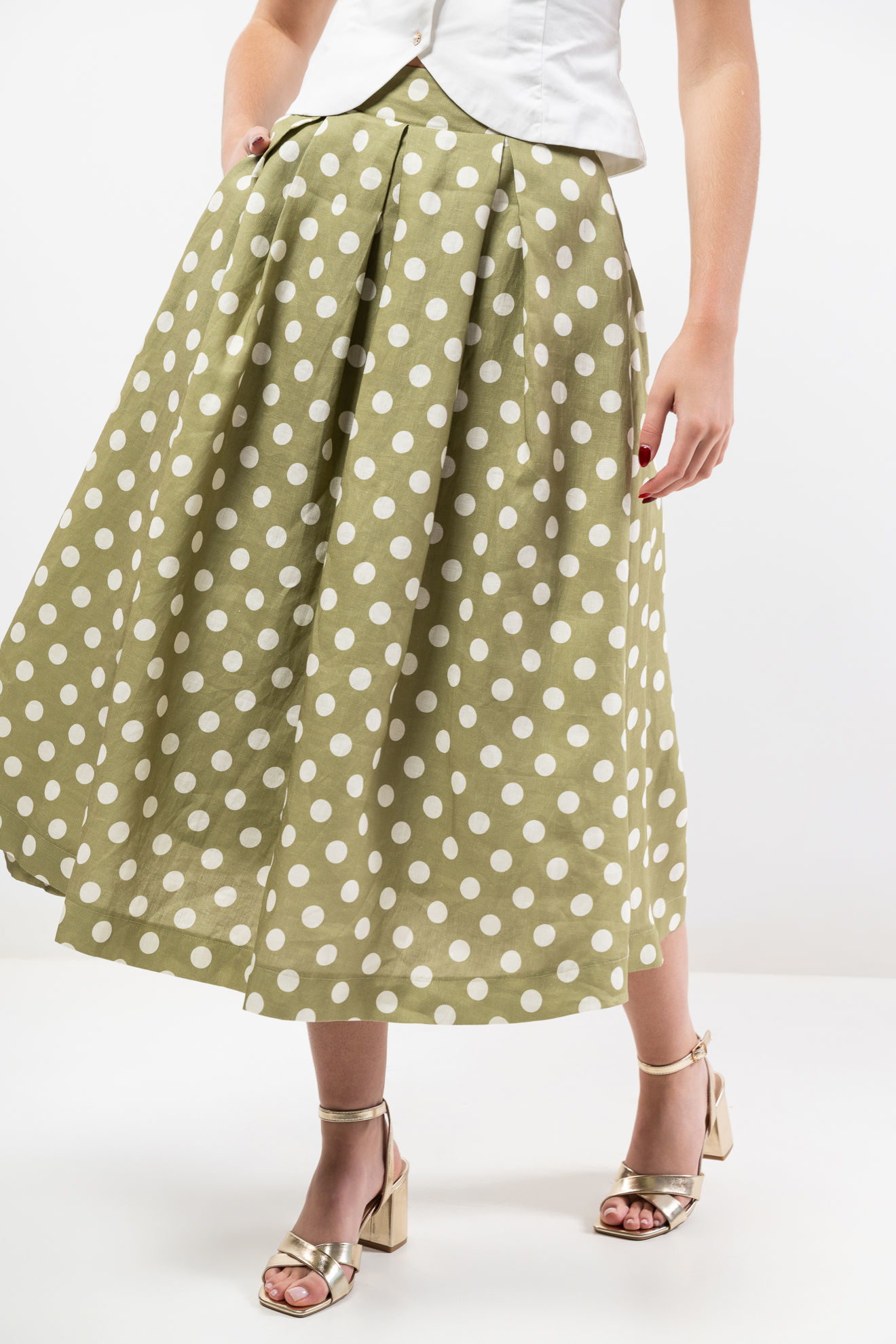 Imagen de Falda Lunares Paletones