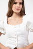 Imagen de Blusa Mangas Balloon Botones Dorados