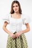 Imagen de Blusa Mangas Balloon Botones Dorados