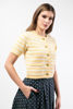 Imagen de Blusa Tejida Rayas Botones Dorados