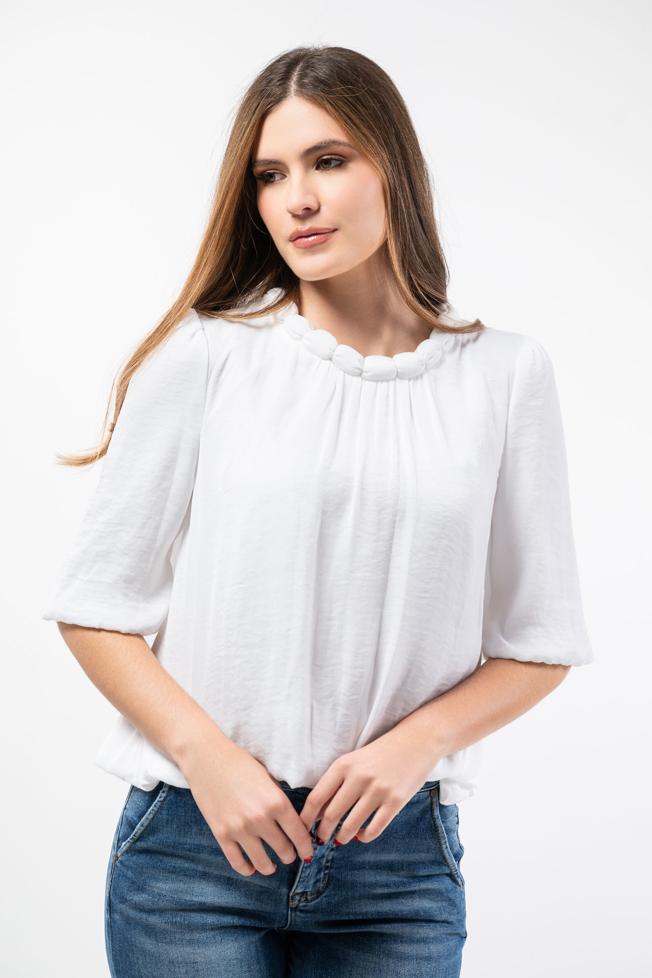 Imagen de Blusa Cuello Redondo Manga Corta