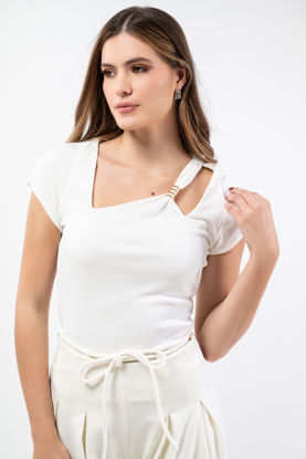 Imagen de Blusa Basica Detalle Cuello