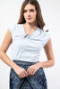 Imagen de Blusa Basica Detalle Accesorio Cuello