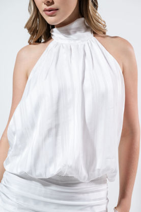 Imagen de Vestido Halter Vuelos Falda, Espalda Descubierta