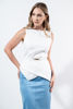 Imagen de Blusa Sin Mangas Asimetrica, Zipper Espalda
