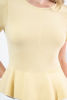 Imagen de Blusa Tejida Estilo Peplum Cuello Redondo