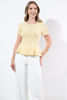 Imagen de Blusa Tejida Estilo Peplum Cuello Redondo