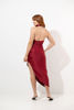 Imagen de Vestido En Satin Cuello Alto, Espalda Descubierta