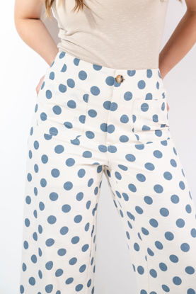 Imagen de Pantalon Print Lunares, Bolsillos Parche
