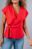 Imagen de Blusa Cuello V Nudo Cintura   ( Exclusiva Pagina)