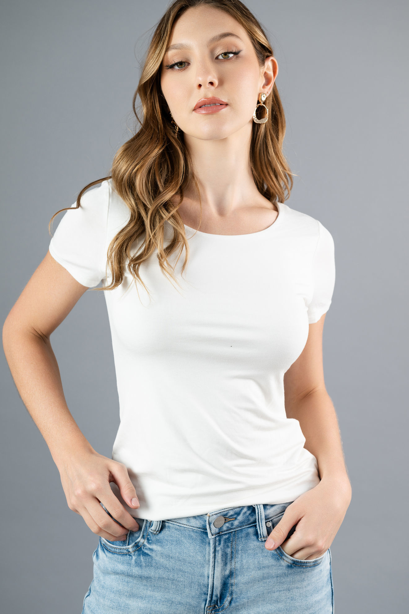 Imagen de Top Basico Manga Corta Forrado Rayon Modal   ( Exclusiva Pagina)