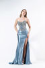 Imagen de Maxi Dress Corse Abalorios Falda En Satin Stretch