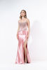 Imagen de Maxi Dress Straple Corse,  Falda Satin Stretch