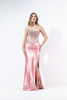 Imagen de Maxi Dress Straple Corse,  Falda Satin Stretch