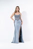 Imagen de Maxi Dress Straple Corse, Falda Satin Stretch