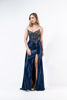 Imagen de Maxi Dress Straple Corse, Falda Satin Stretch