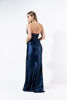Imagen de Maxi Dress Straple Corse, Falda Satin Stretch