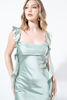 Imagen de Vestido En Satin, Espalda Descubierta, Vuelo Tirantes