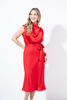 Imagen de Vestido En Satin Cuello Alto