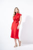 Imagen de Vestido En Satin Cuello Alto