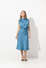Imagen de Vestido En Satin Cuello Alto