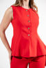 Imagen de Chaleco Estilo Peplum Botones Dorados
