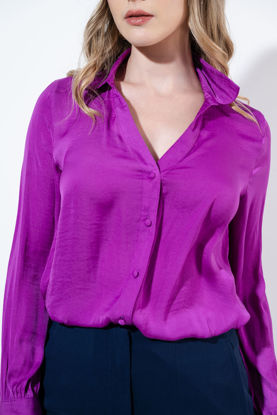 Imagen de Blusa Manga Larga Cuello Camisero