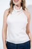 Imagen de Blusa En Satin Cuello Alto Espalda Descubierta