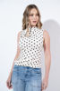 Imagen de Blusa Print Lunares Cuello Alto Sin Mangas