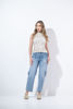 Imagen de High Rise Barrel Jeans Con Bolsillos Parche